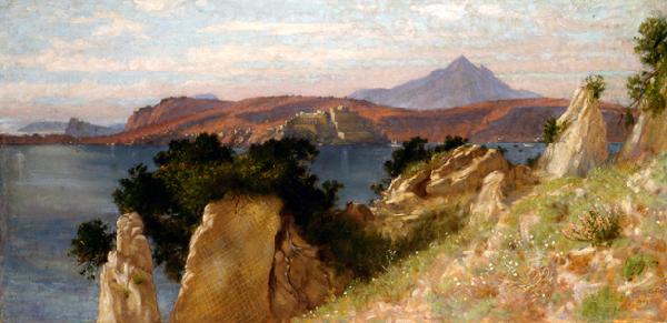 Edith Corbet Ciceros Villa and the Bay of Baiae France oil painting art